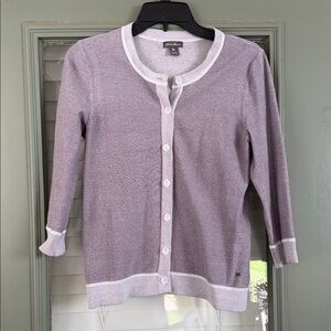 Eddie Bauer Women's Lavender Cardigan Sweater